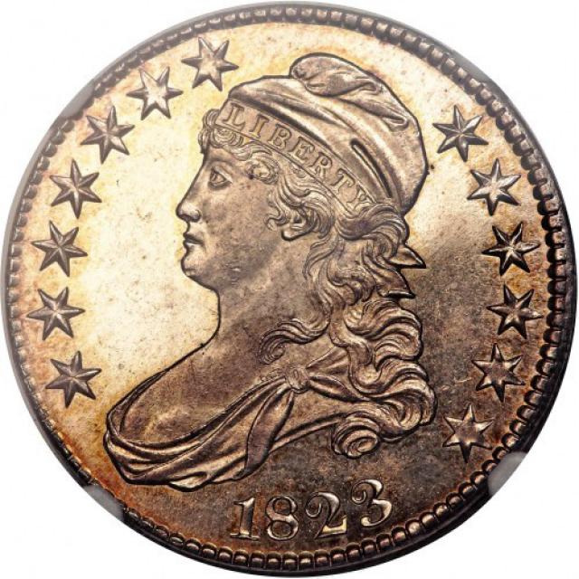Монета Capped Bust Half Dollar, 50 центів 1823, США, США