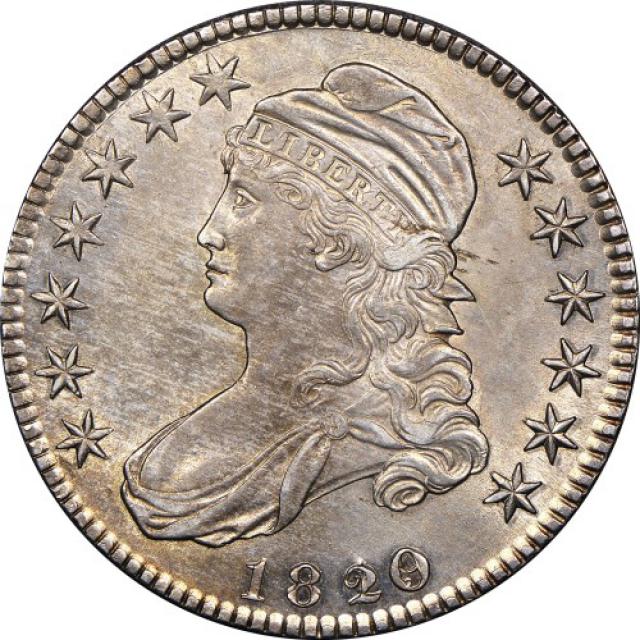 Монета Capped Bust Half Dollar, 50 центів 1820, США, США