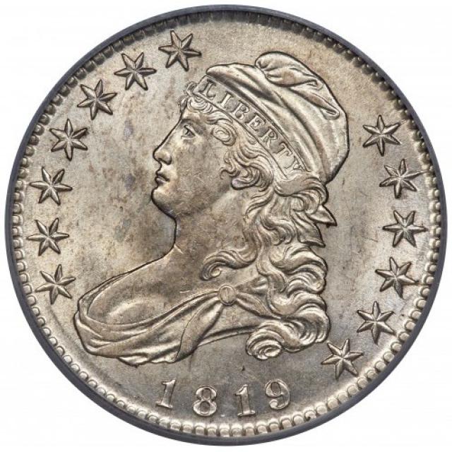 Монета Capped Bust Half Dollar, 50 центів 1819, США, США