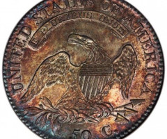 Монета Capped Bust Half Dollar, 50 центів 1817, США, США