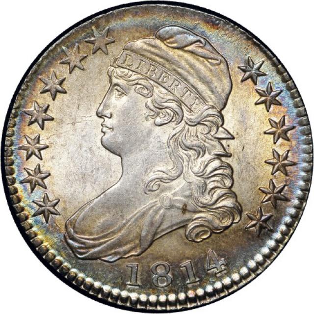 Монета Capped Bust Half Dollar, 50 центів 1814, США, США