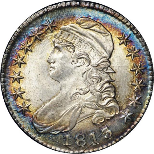 Монета Capped Bust Half Dollar, 50 центів 1813, США, США