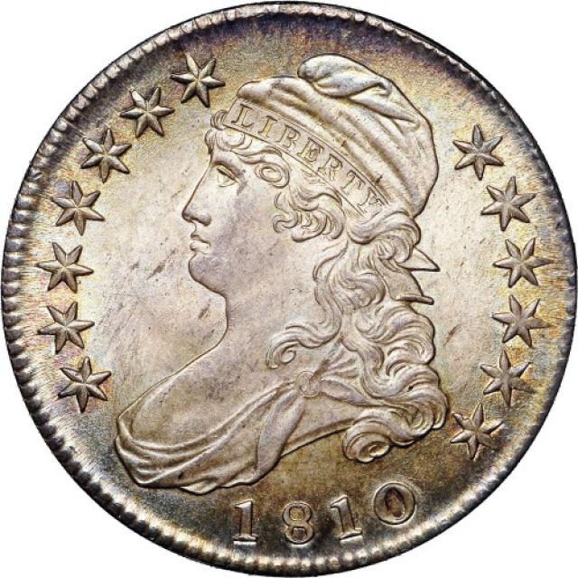 Монета Capped Bust Half Dollar, 50 центів 1810, США, США