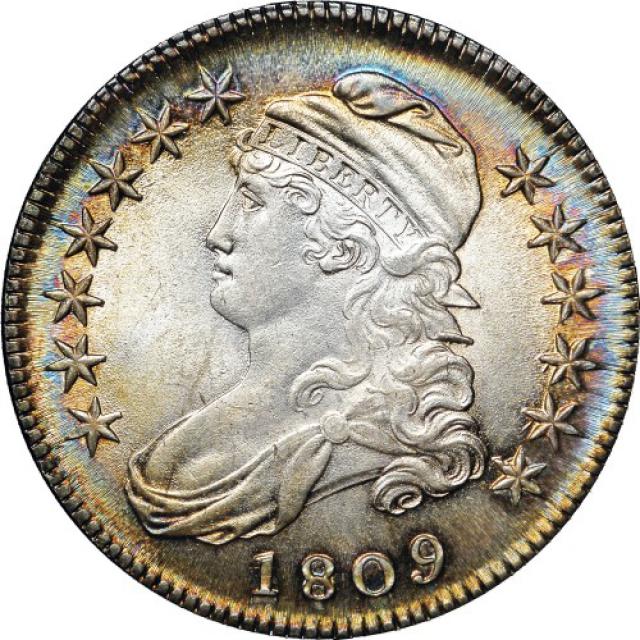 Монета Capped Bust Half Dollar, 50 центів 1809, США, США