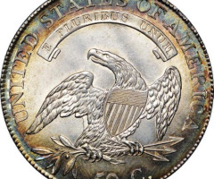 Монета Capped Bust Half Dollar, 50 центів 1808, США, США