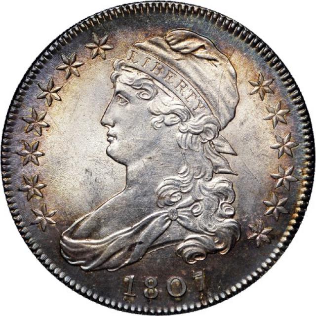 Монета Capped Bust Half Dollar, 50 центів 1807, США, США