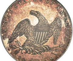 Монета Capped Bust Half Dollar, 50 центів 1837, США, США
