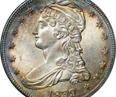 Монета Capped Bust Half Dollar, ½ долара 1839, США, США
