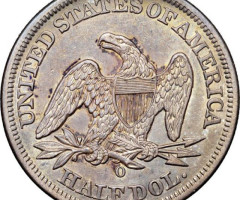 Монета Seated Liberty Half Dollar, ½ долара 1852, США, США
