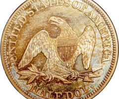 Монета Seated Liberty Half Dollar, ½ долара 1848, США, США