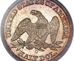 Монета Seated Liberty Half Dollar, ½ долара 1846, США, США