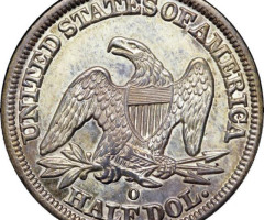 Монета Seated Liberty Half Dollar, ½ долара 1845, США, США