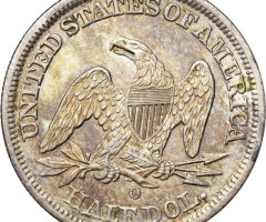 Монета Seated Liberty Half Dollar, ½ долара 1844, США, США