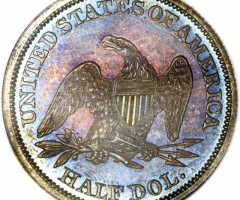 Монета Seated Liberty Half Dollar, ½ долара 1842, США, США