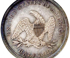 Монета Seated Liberty Half Dollar, ½ долара 1840, США, США