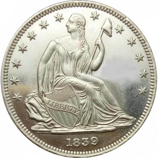 Монета Seated Liberty Half Dollar, ½ долара 1839, США, США