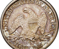 Монета Seated Liberty Half Dollar, ½ долара 1855, США, США