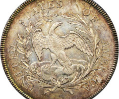 Монета Draped Bust Dollar, 1 долар 1796, США, США