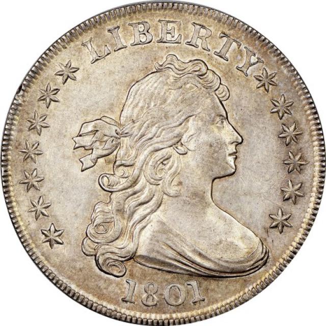 Монета Draped Bust Dollar, 1 долар 1801, США, США