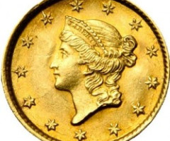 Монета Liberty Head, 1 долар 1854, США, США