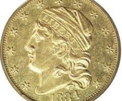 Монета Turban Head Quarter Eagle, 2½ долара 1834, США, США