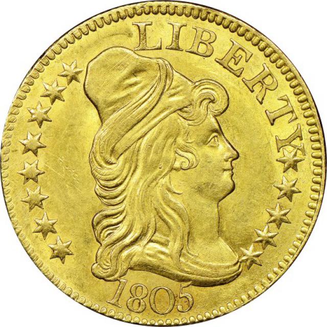 Монета Half Eagle, 5 доларів 1805, США, Капа Свободи