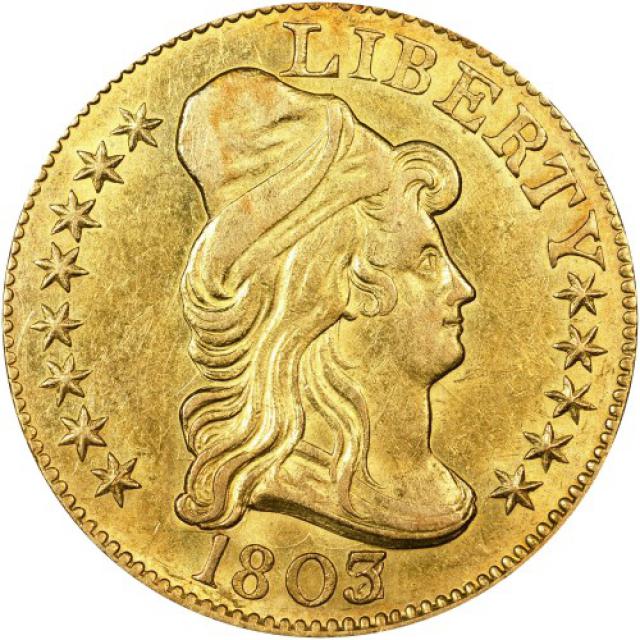 Монета Half Eagle, 5 доларів 1803, США, Капа Свободи
