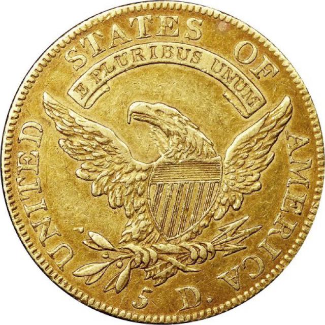 Монета Capped Bust, 5 доларів 1810, США, США
