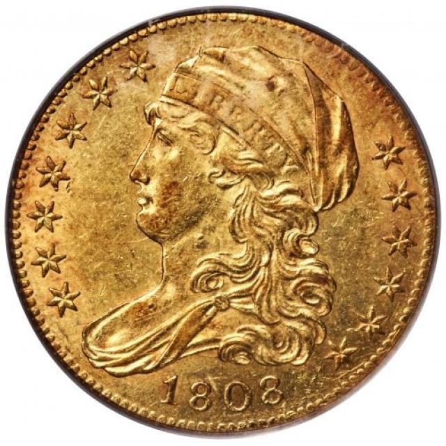 Монета Capped Bust, 5 доларів 1808, США, США