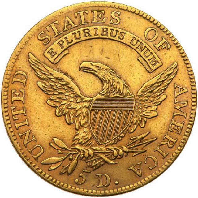 Монета Capped Bust, 5 доларів 1807, США, США
