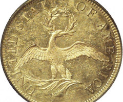 Монета Орел, 10 доларів 1795, США, Капа Свободи