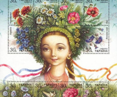 Марки Квіти України, Україна 2000