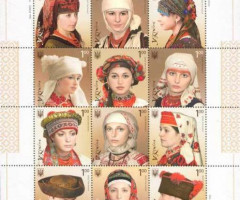 Марки Традиційні українські головні убори, Україна 2008