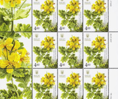 Марки Чистотіл великий (Chelidonium majus), Україна 2017